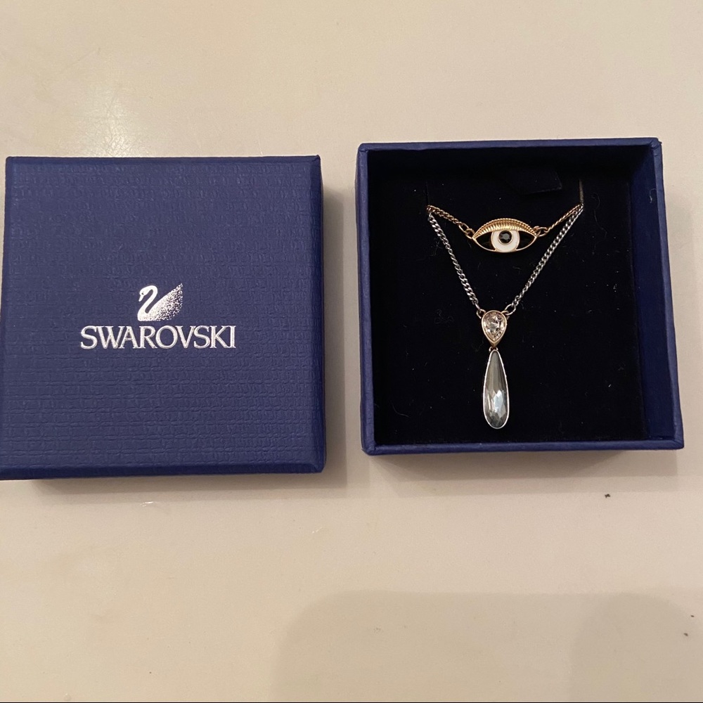 Swarovski evil eye necklace